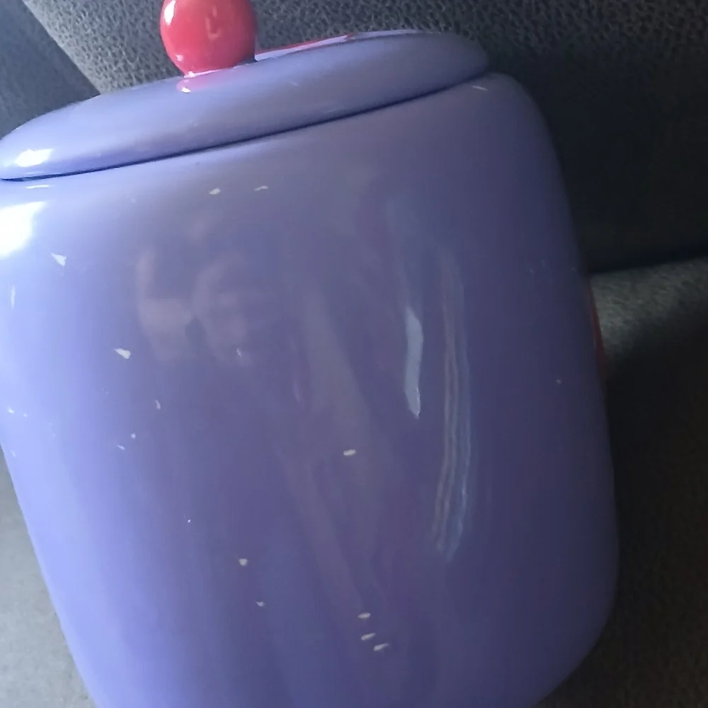 M&M's Red Character Purple Canister Food Storage Container